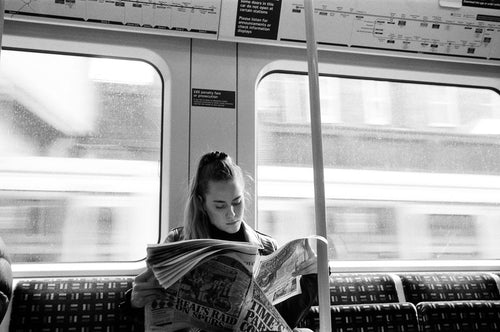 London Train Newspaper